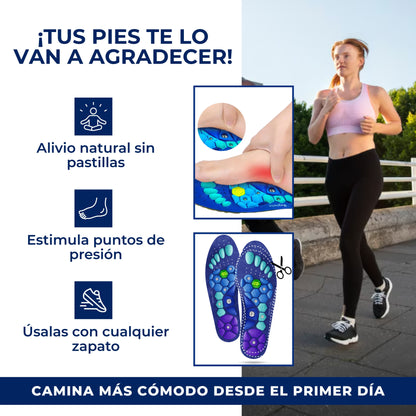 Par de Plantillas de Acupresión Magnética