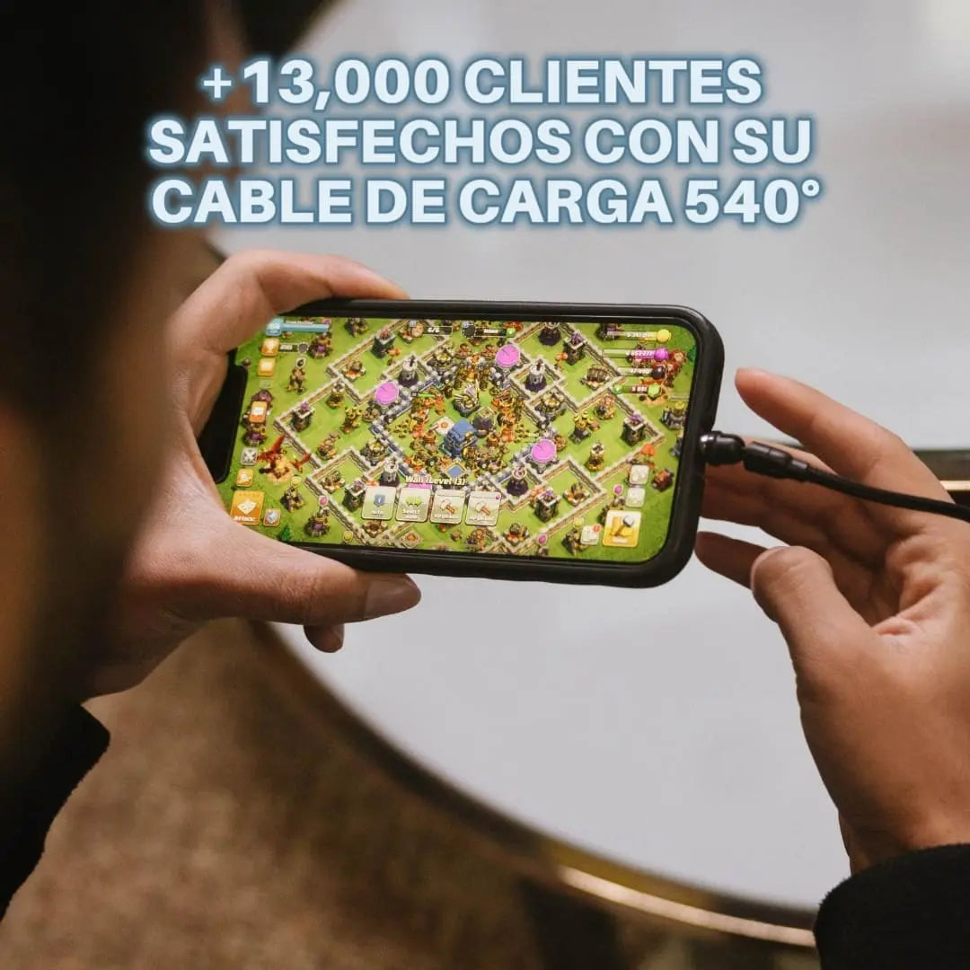 CABLE DE CARGA RÁPIDA 540° MAGNÉTICO  3 en 1